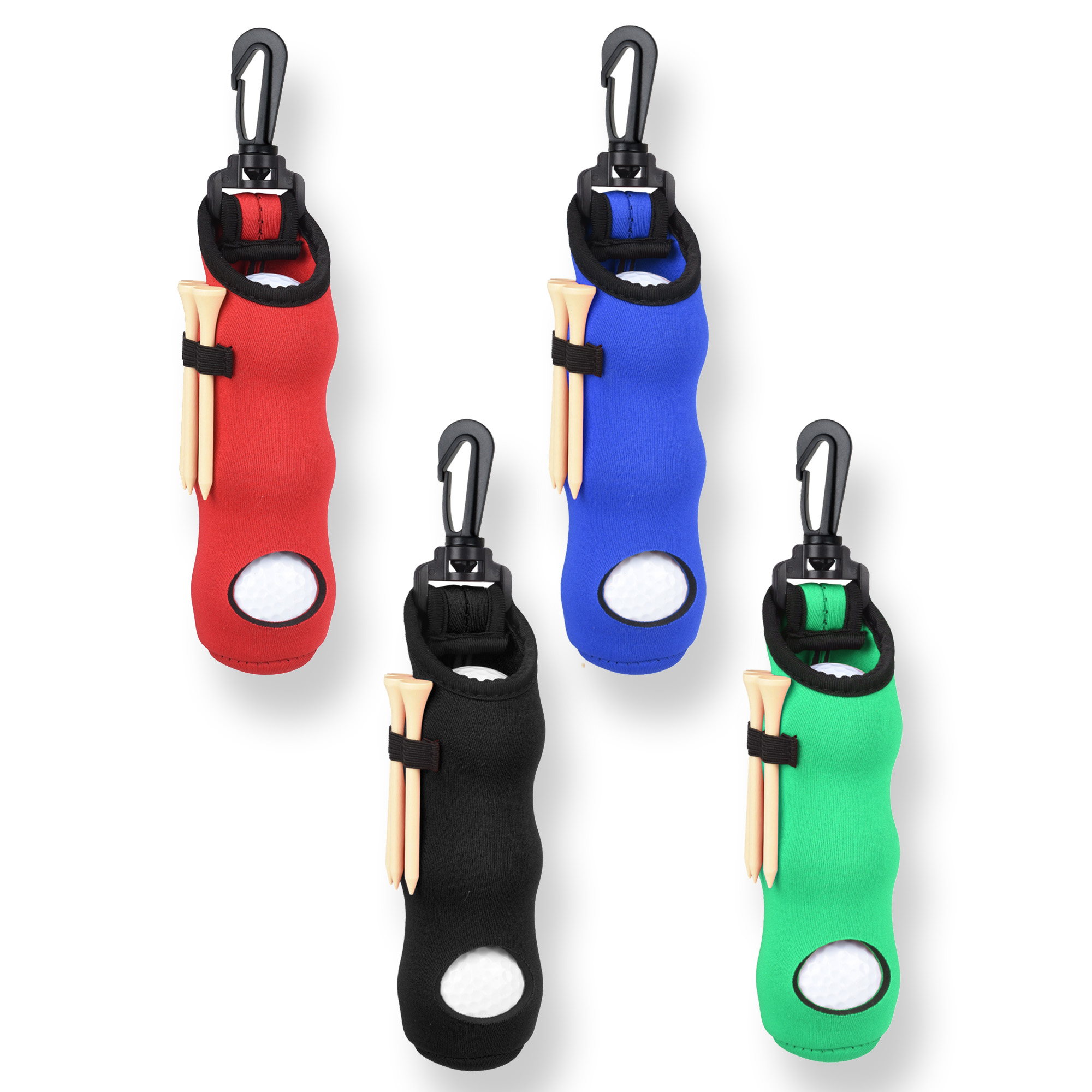 Golf Equipment Holder - Golf Tee Holder Neoprene Golf Ball