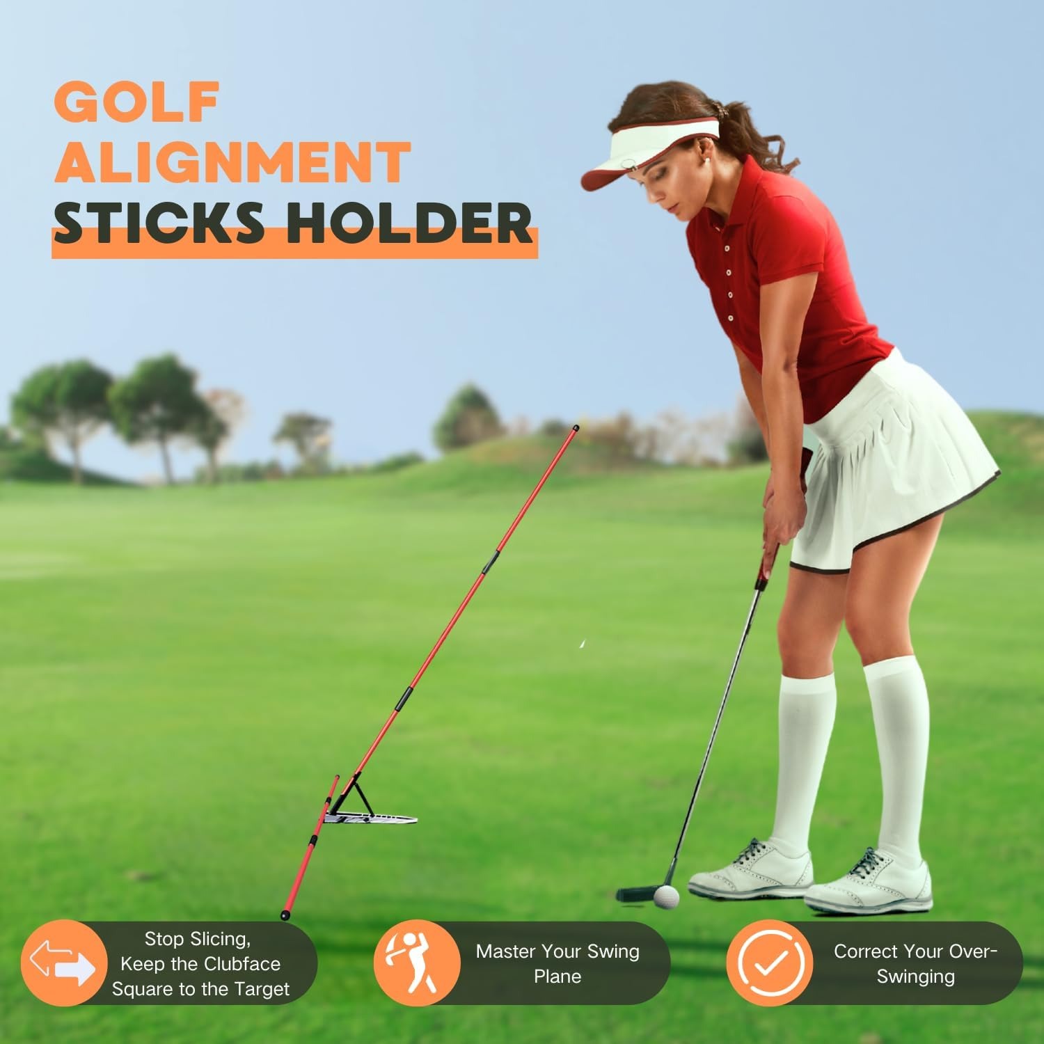 Golf Alignment Stick Holder Go - огляд і ціна Alignment Stick Set