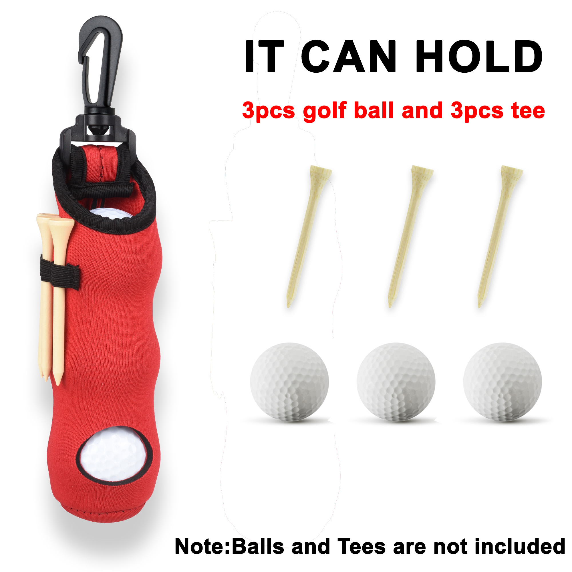Golf Tee Holder Neoprene Golf  - огляд і ціна Golf Equipment Holder