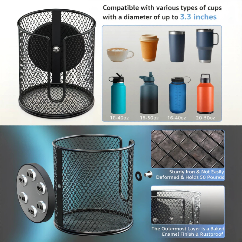 Magnetic cup holder, heavy-dut - огляд і ціна Golf Equipment Holder
